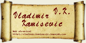 Vladimir Kamišević vizit kartica